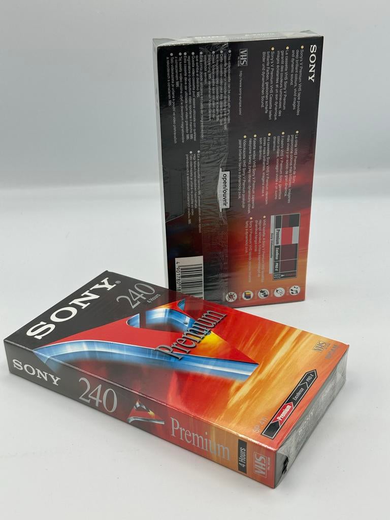Nieuwe Sony E-240VG VHS videobanden (2 stuks), Ophalen of Verzenden, Nieuw in verpakking