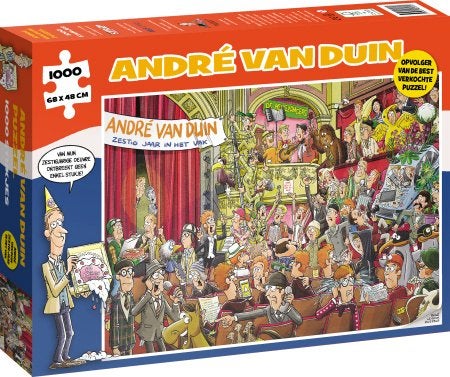 Personalia-Andre van Duin,60 jaar in het Vak-1000 AANBIEDING, Hobby en Vrije tijd, Denksport en Puzzels, Ophalen of Verzenden