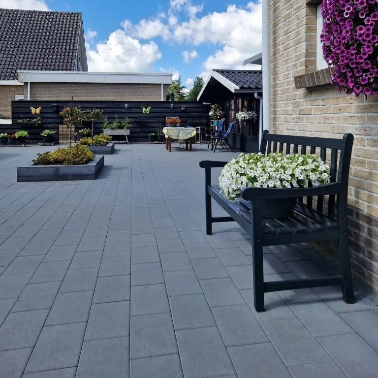 Terrastegels antraciet 30x60x5 - Lichte afkeurpartij, Ophalen of Verzenden, Zo goed als nieuw, 10 m² of meer, Beton