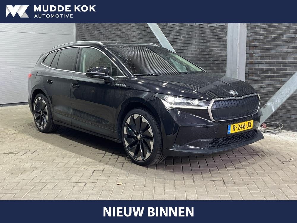 Skoda Enyaq iV 80 | Matrix LED | Camera | Stoel+Stuurverwarm, Auto's, Skoda, Achterwielaandrijving, Gebruikt, 80 kWh, Zwart