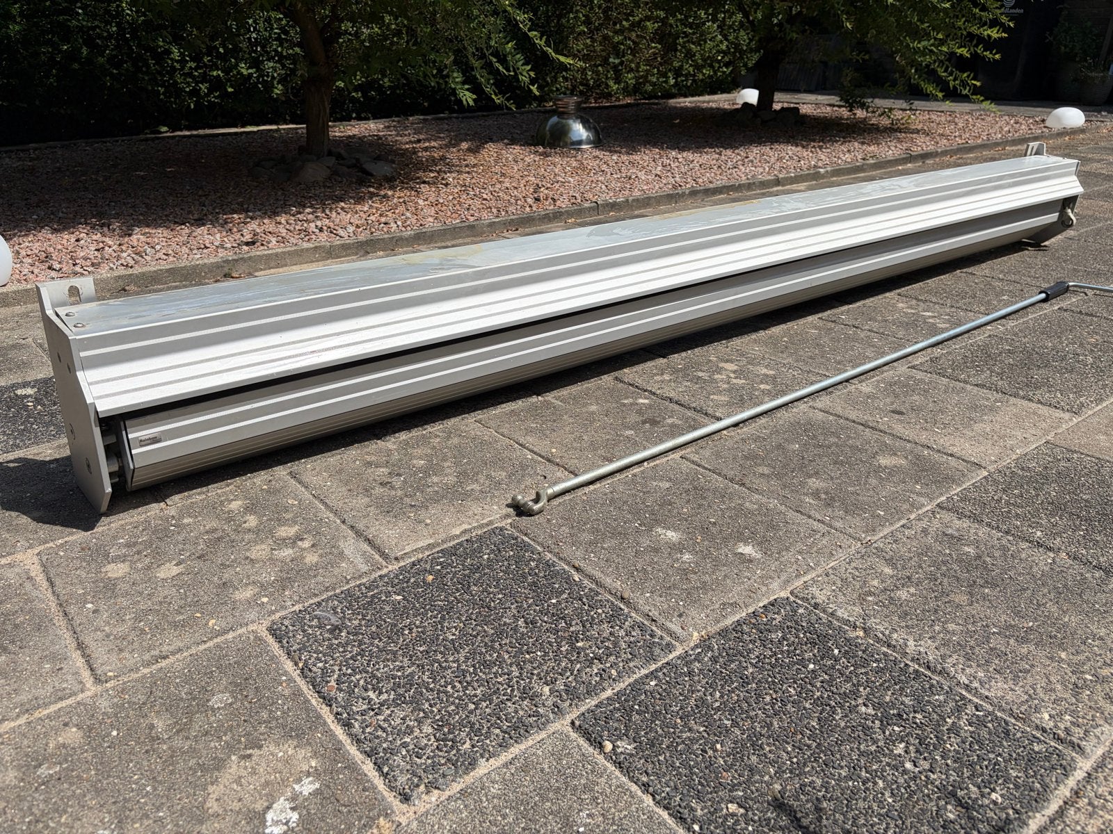 Zonnescherm Rainbow Collection 2.5m breed, uitval 2-2.5m, Ophalen, Zo goed als nieuw, 150 tot 300 cm, 250 cm tot 450 cm