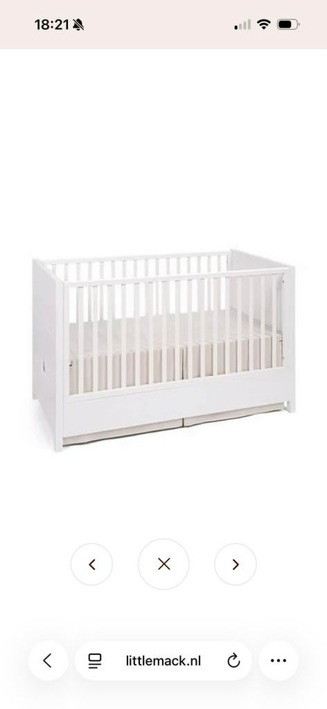 Bedrok First, 70 tot 85 cm, Zo goed als nieuw, Lattenbodem, 140 tot 160 cm