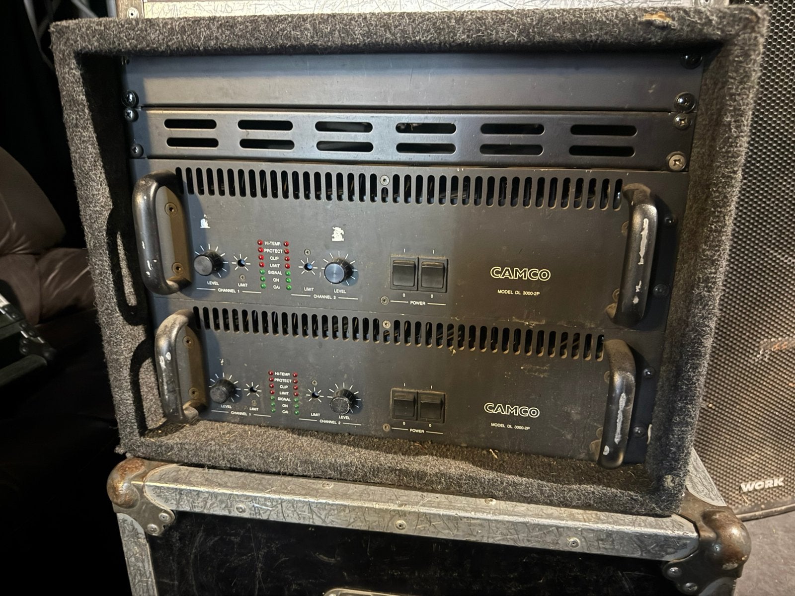 5x camco dl3000 2p versterkers 2x1500w, Ophalen, Zo goed als nieuw, 100 watt of meer