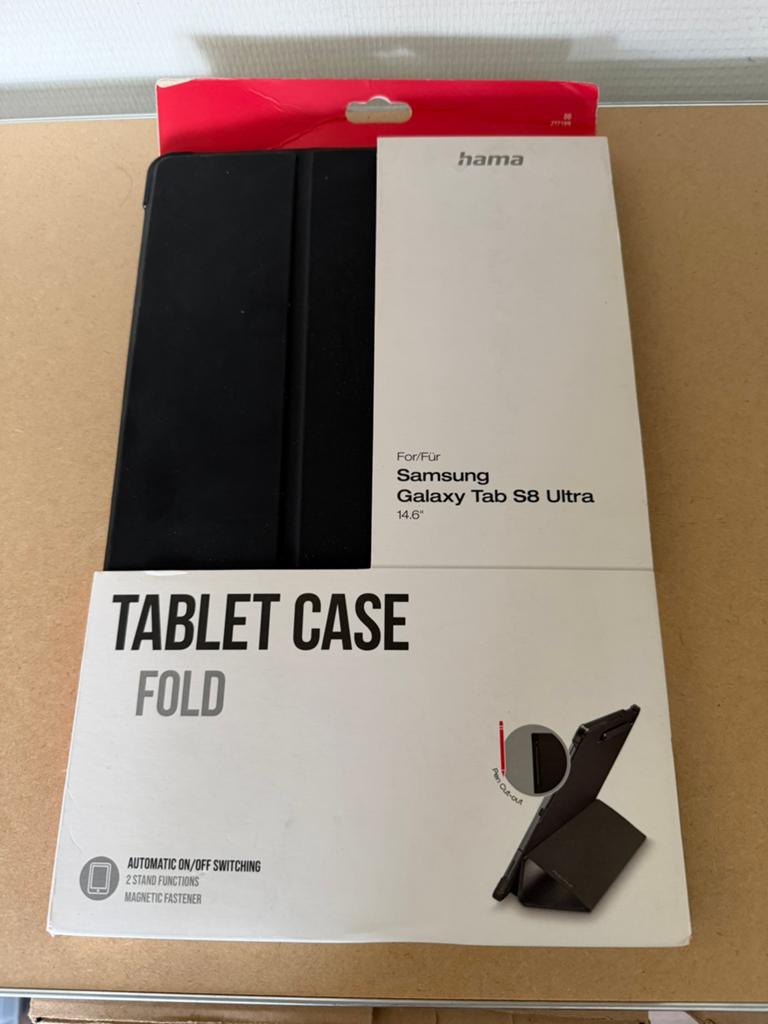 Tablet case voor samsung galaxy tab S8 ultra, Ophalen of Verzenden, Nieuw, Bescherming voor- en achterkant