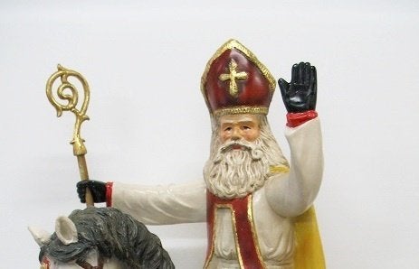 Sinterklaas op paard beeld – Sint – 70 cm, Diversen, Ophalen, HorecaBeelden, Nieuw, HorecaBeelden