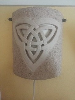 wandlamp keramiek (c) met keltisch motief, Ophalen, Nieuw