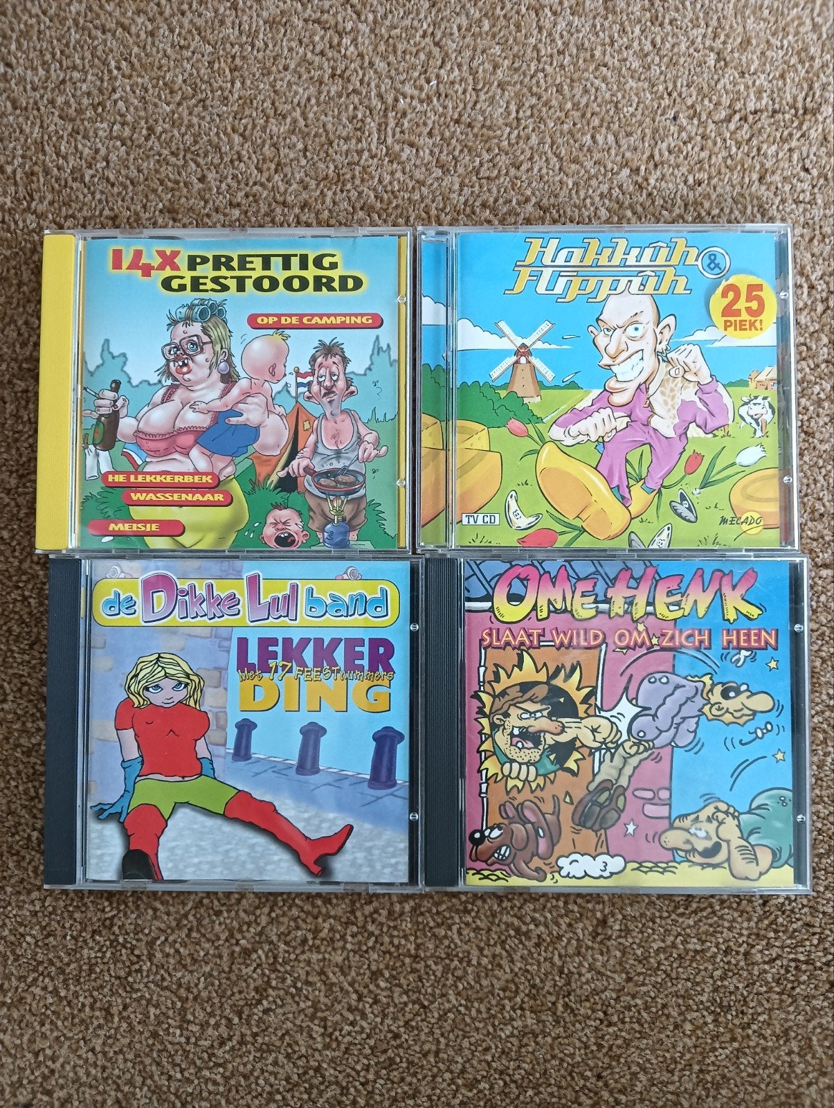 4x Feestmuziek CD's Hakkuh & Flippuh, Dikk, Cd's en Dvd's, Ophalen of Verzenden, Gebruikt, Overige genres, Album