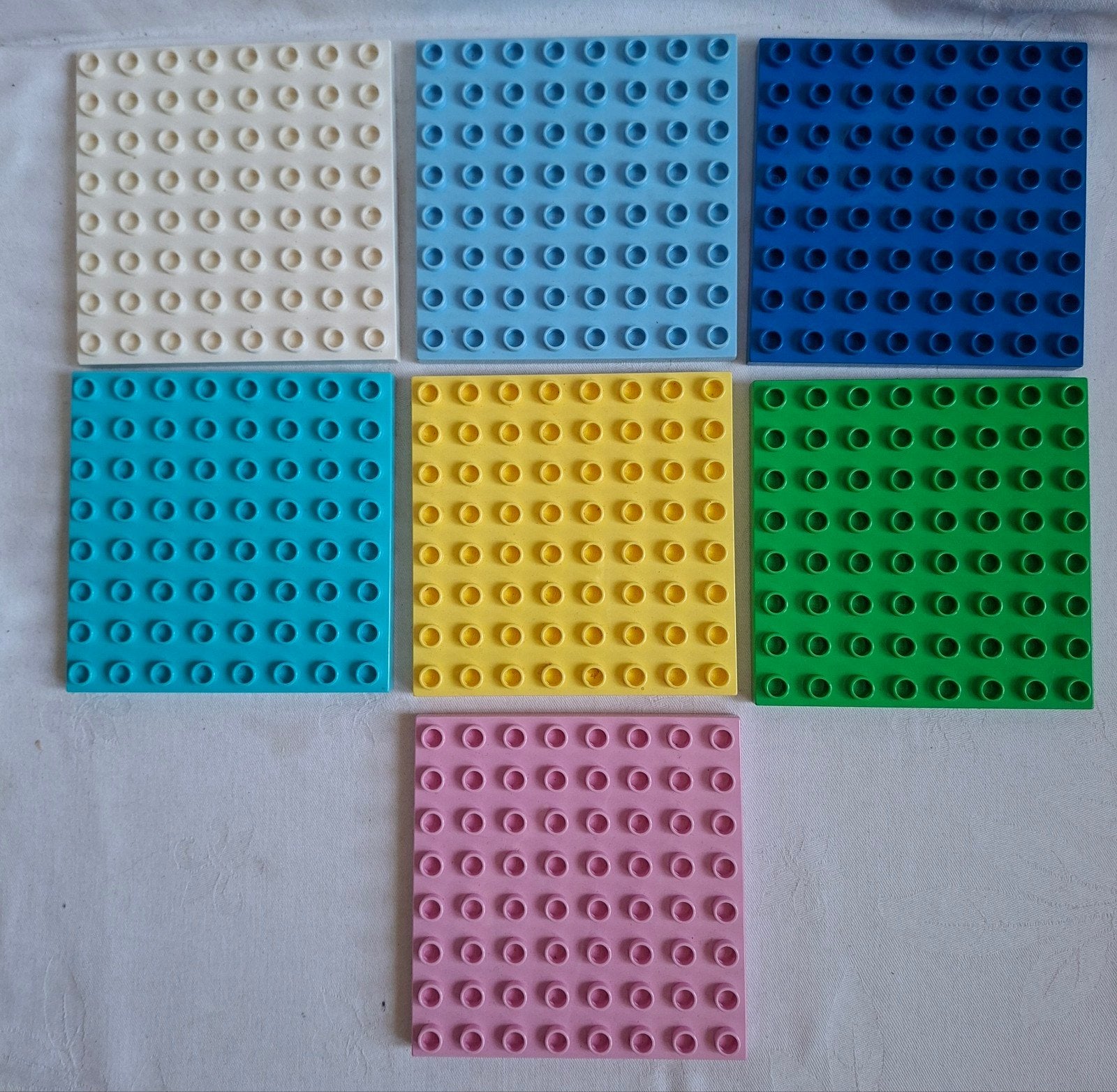 Duplo bouwplaat bouw plaat plaatjes 8 x 8 noppen, Ophalen of Verzenden, Zo goed als nieuw, Duplo