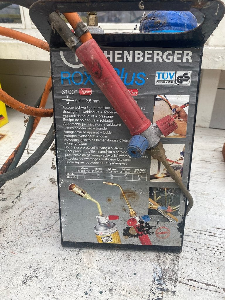 Autogeen las en soldeer set + brander, Ophalen, Gebruikt, 250 ampère of meer, Overige typen