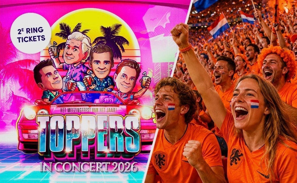 Moet er vanaf!! 2 Ticket voor de toppers (vrijdag 19 juni), Twee personen, Juni