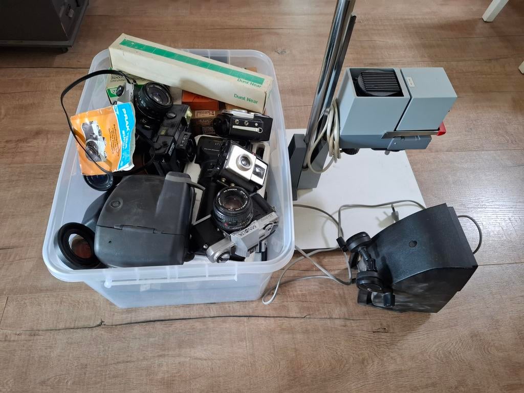 Diverse analoge camera's en fotografie items, Audio, Tv en Foto, Fotografie | Doka Toebehoren, Gebruikt, Ophalen