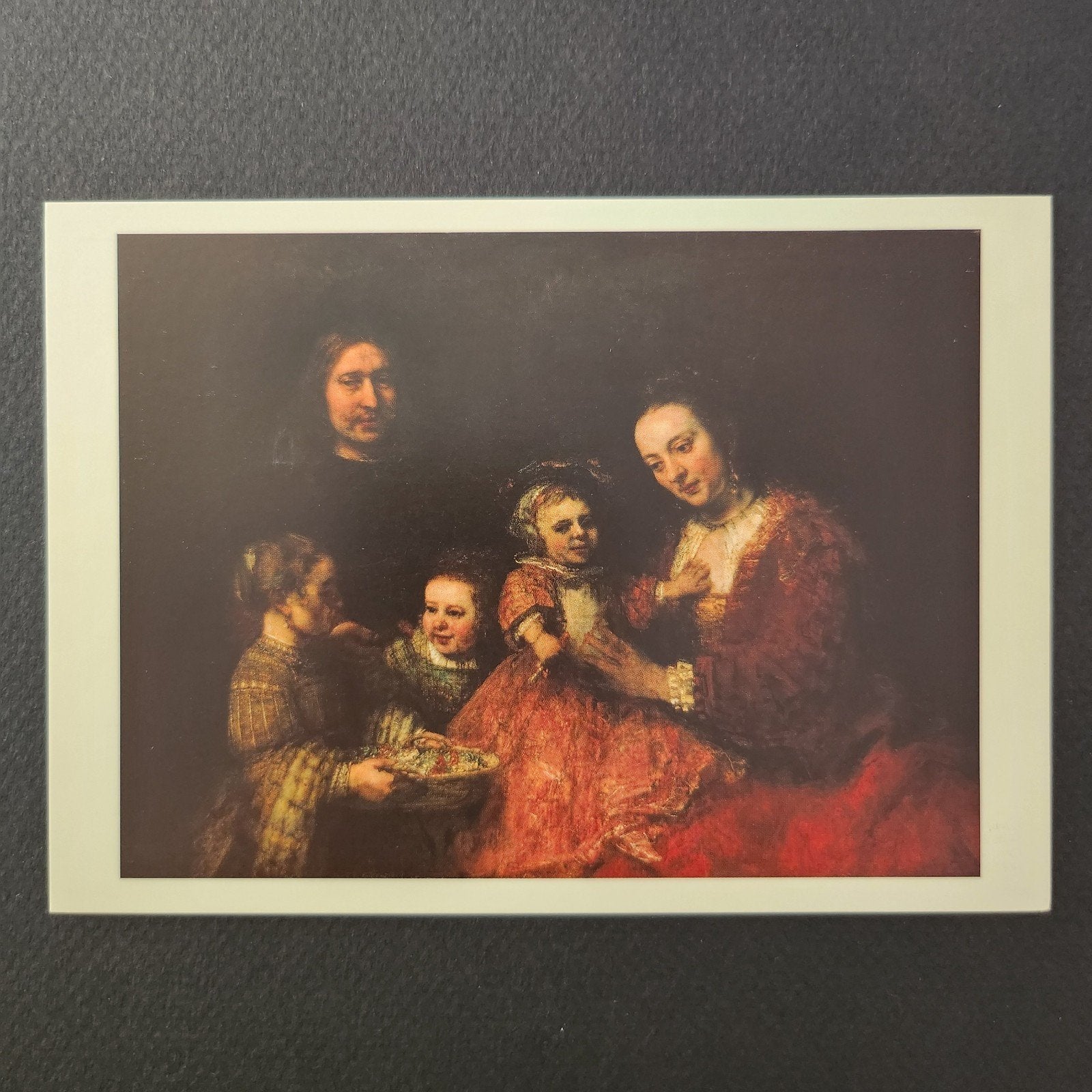 Kunstkaart Rembrandt Familieportret, Ophalen of Verzenden, 1980 tot heden, Ongelopen, Cultuur en Media