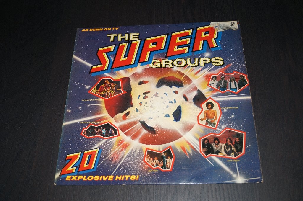 LP The Super Groups - krasvrij 1816, Cd's en Dvd's, Vinyl | Pop, Ophalen, LP, Pop, Inclusief binnenhoes