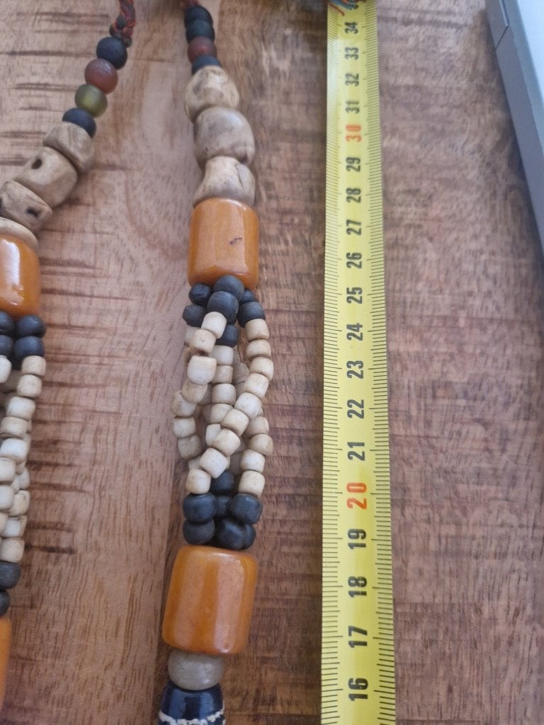 Antieke kralenketting Tibet, Ophalen of Verzenden