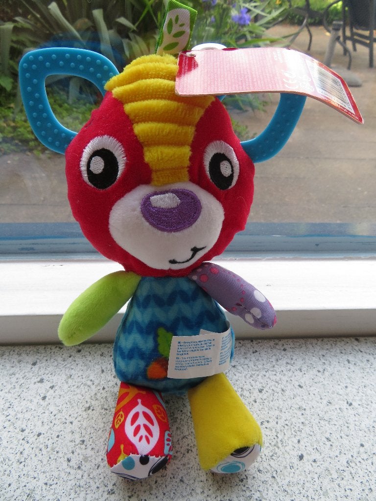 Vos Felix Fox Sensory Friend merk Playgro met bijtstukken, Met geluid, Ophalen of Verzenden, Zo goed als nieuw, Middelgroot (20 tot 80 cm)