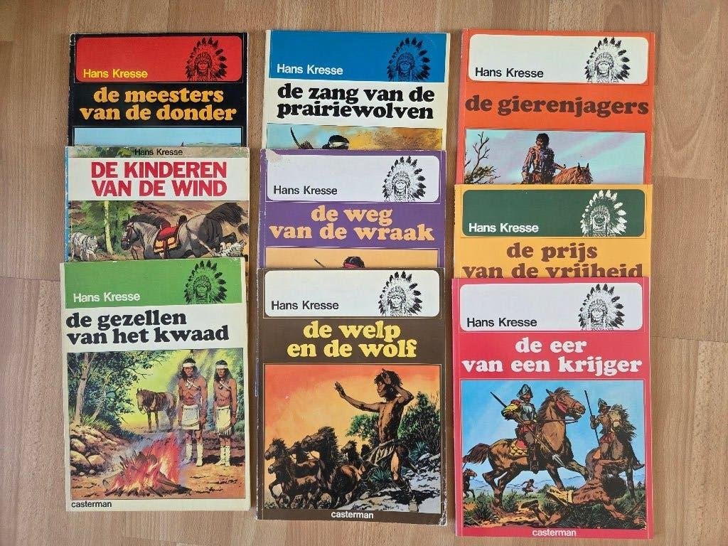 Indianenreeks - Hans Kresse, Gelezen, Ophalen of Verzenden, Hans Kresse, Meerdere stripboeken