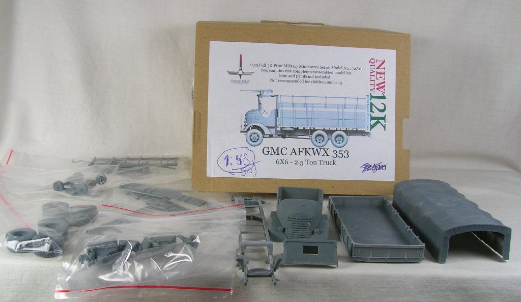 bouwkit: US Army WW 2 - GMC AFKWX 353 cargo - 6x6 - 1:48., Italeri, 1:32 tot 1:50, Nieuw, Ophalen of Verzenden