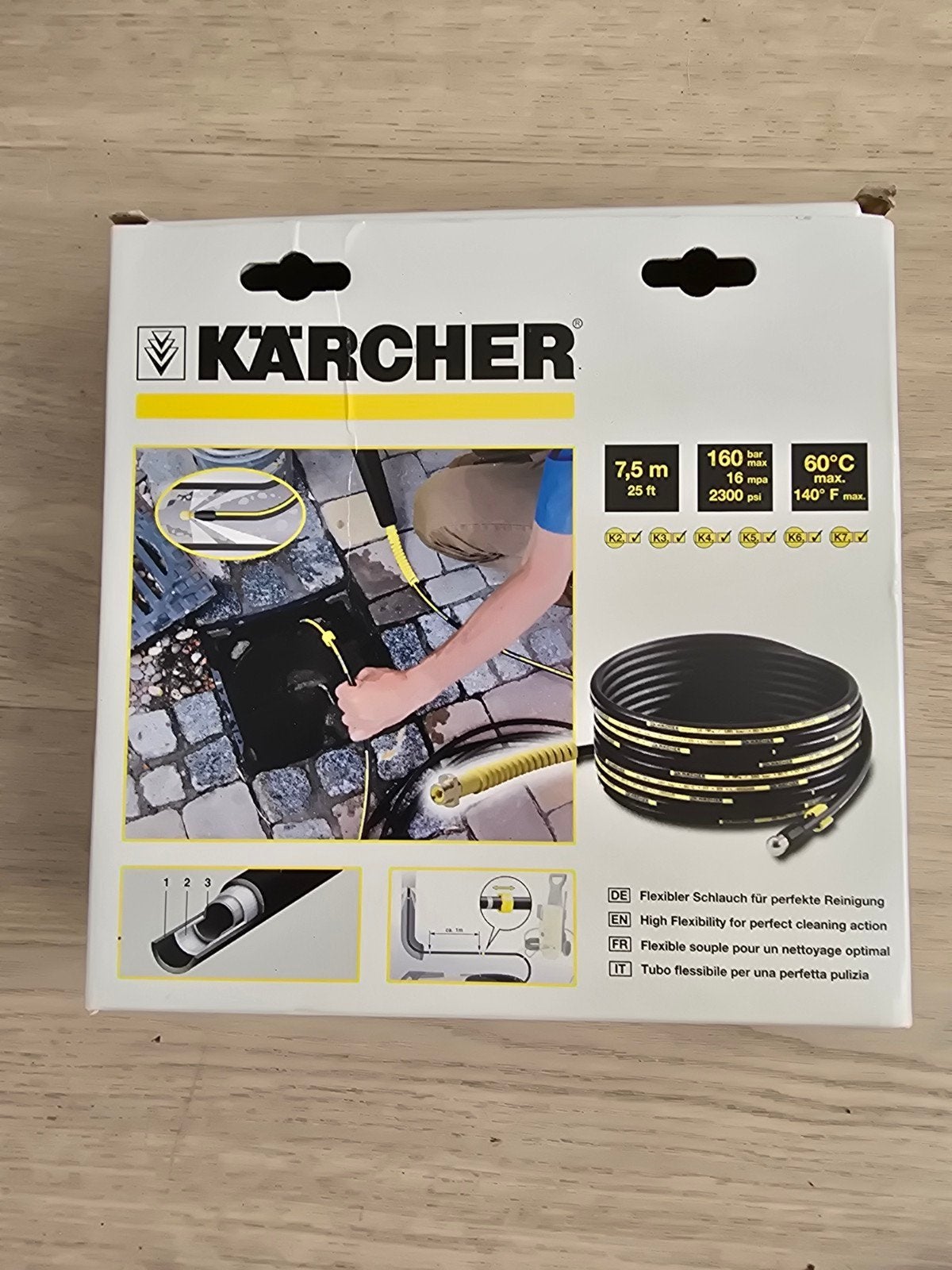 karcherflexibele  reinigingsslang 7,5 meter, Ophalen of Verzenden, Nieuw, Kärcher