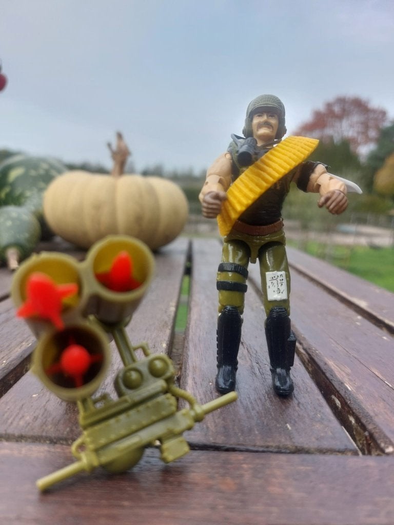 G.I. Joe Backblast V1 (1989) – Vintage Hasbro, Kinderen en Baby's, Ophalen of Verzenden, Gebruikt