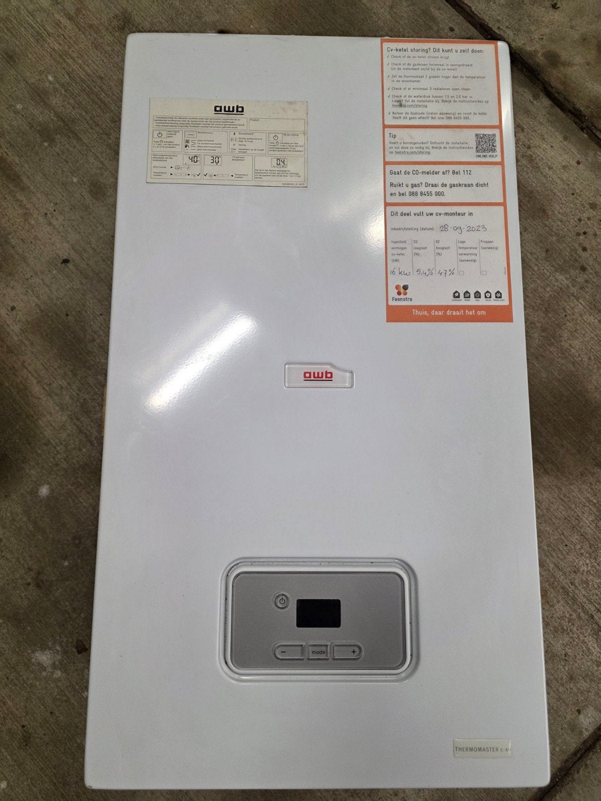AWB Thermomaster C-XV 30 -A HR combiketel 09-2023, Ophalen, Geiser, Minder dan 20 liter, Minder dan 3 jaar oud