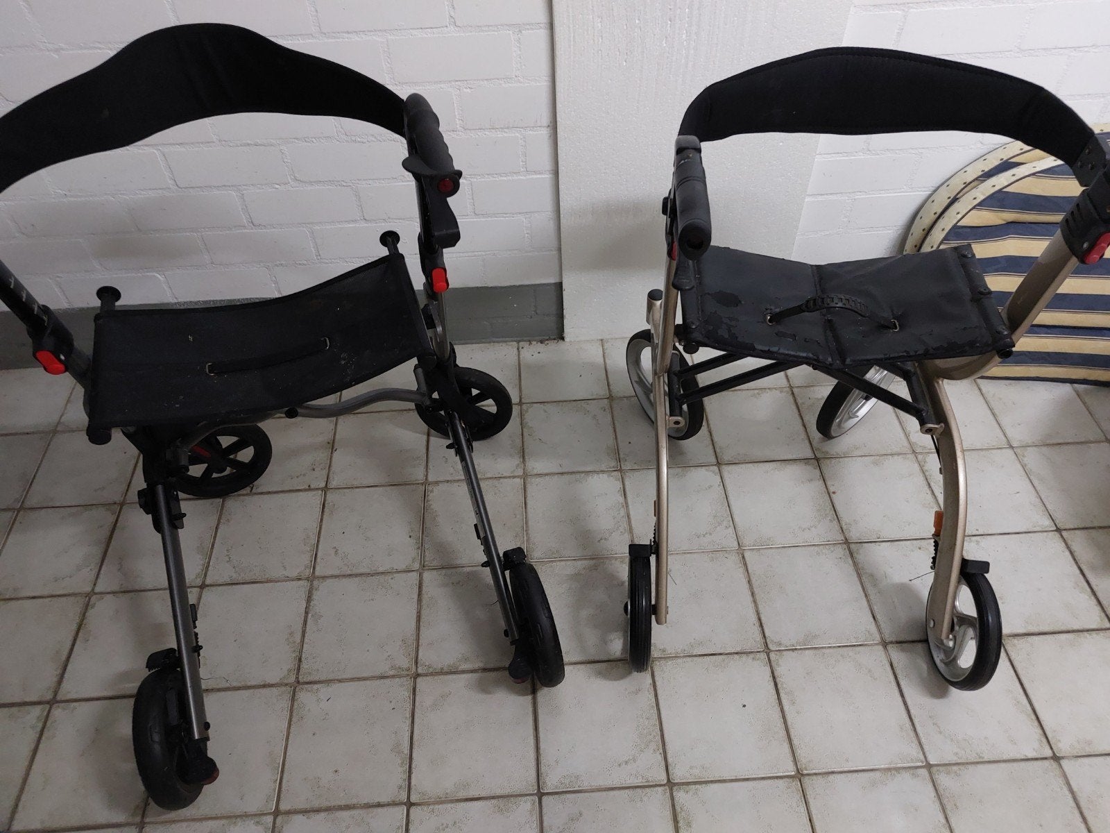 2 rollators, Ophalen, Opvouwbaar, Gebruikt