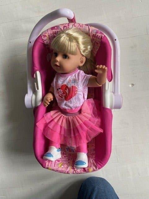 poppen autostoeltje, Kinderen en Baby's, Ophalen, Gebruikt, Babypop
