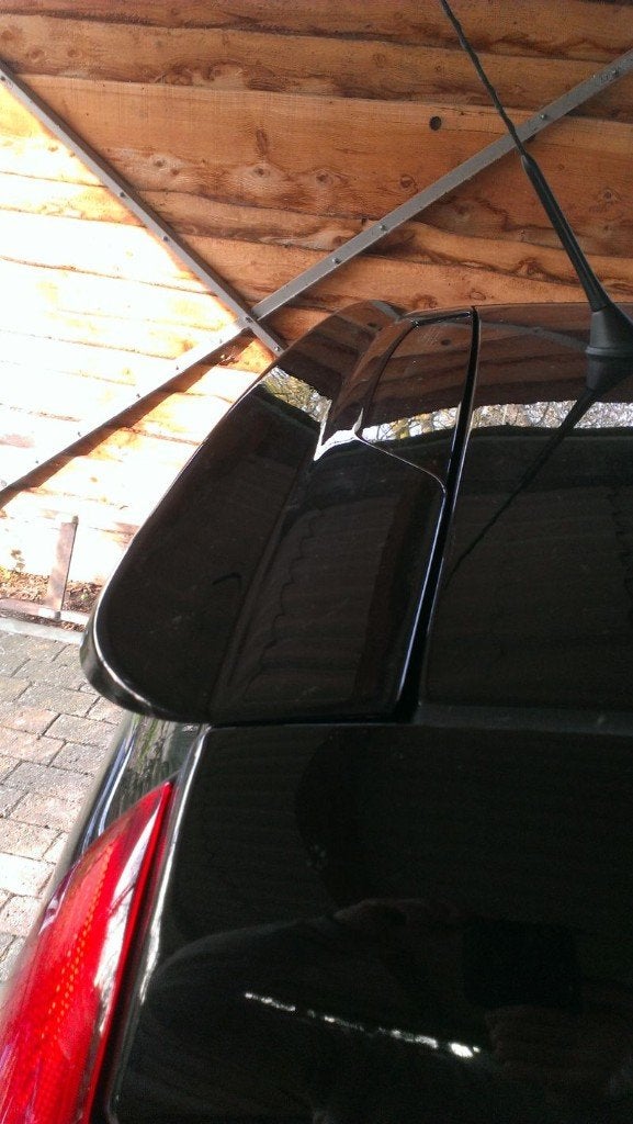 Fiat Uno dakspoiler zwart pasvorm, Ophalen of Verzenden, Nieuw