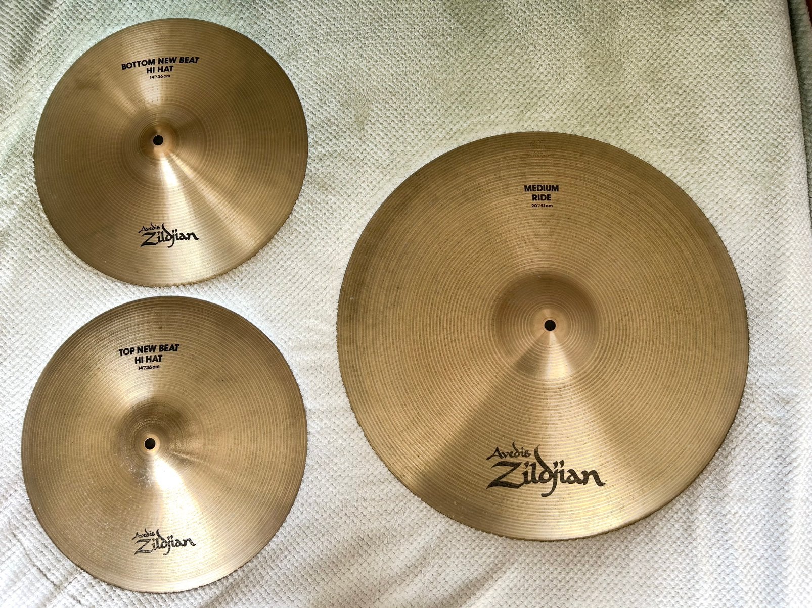 Zildjian Avedis 14” Hi-Hat & 20” Ride bekkenset, Ophalen, Gebruikt, Overige merken
