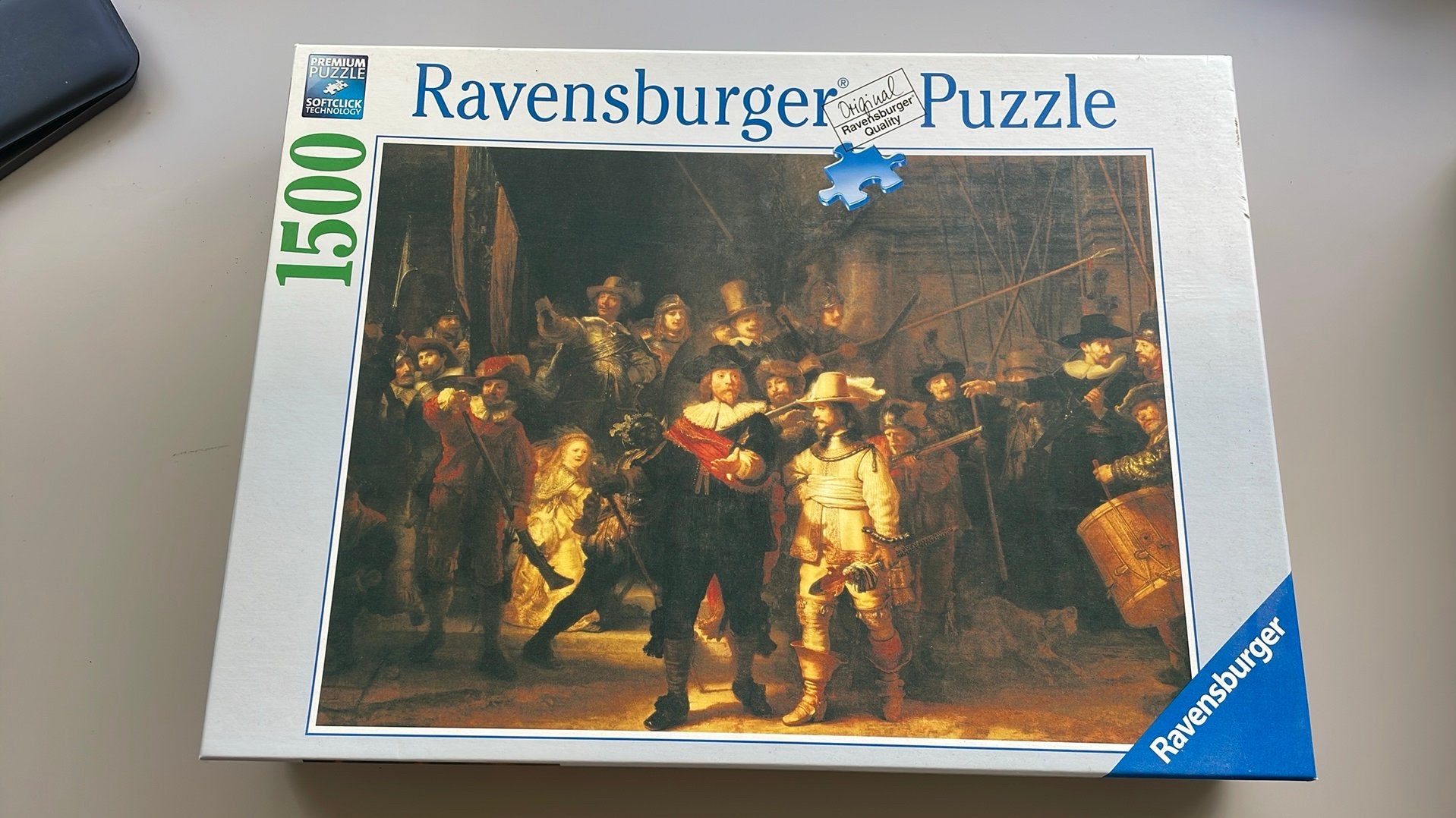 Ravensburger Nachtwacht puzzel 1500 stukjes, Ophalen of Verzenden, 500 t/m 1500 stukjes, Zo goed als nieuw