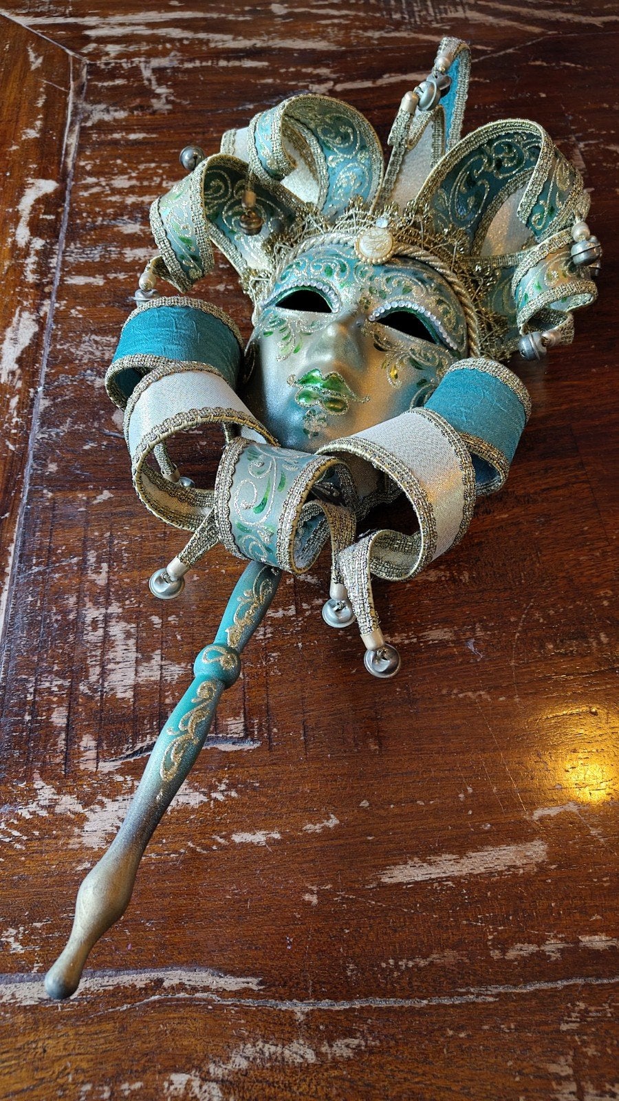 Venetiaans masker - Decoratief en in zeer goede staat, Ophalen of Verzenden, Zo goed als nieuw, Meerkleurig, Klassiek