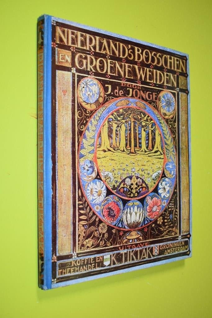 Plaatjesalbum Neerland's Bosschen deel 1- 1928- COMPLEET-, Ophalen of Verzenden, Gelezen, J. de Jong, Plaatjesalbum