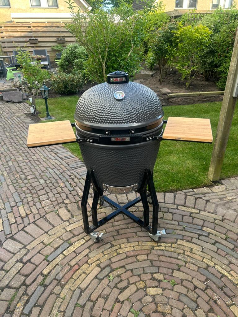 Grill Guru XL Kamado met regenhoes, Tuin en Terras, Houtskoolbarbecues, Ophalen