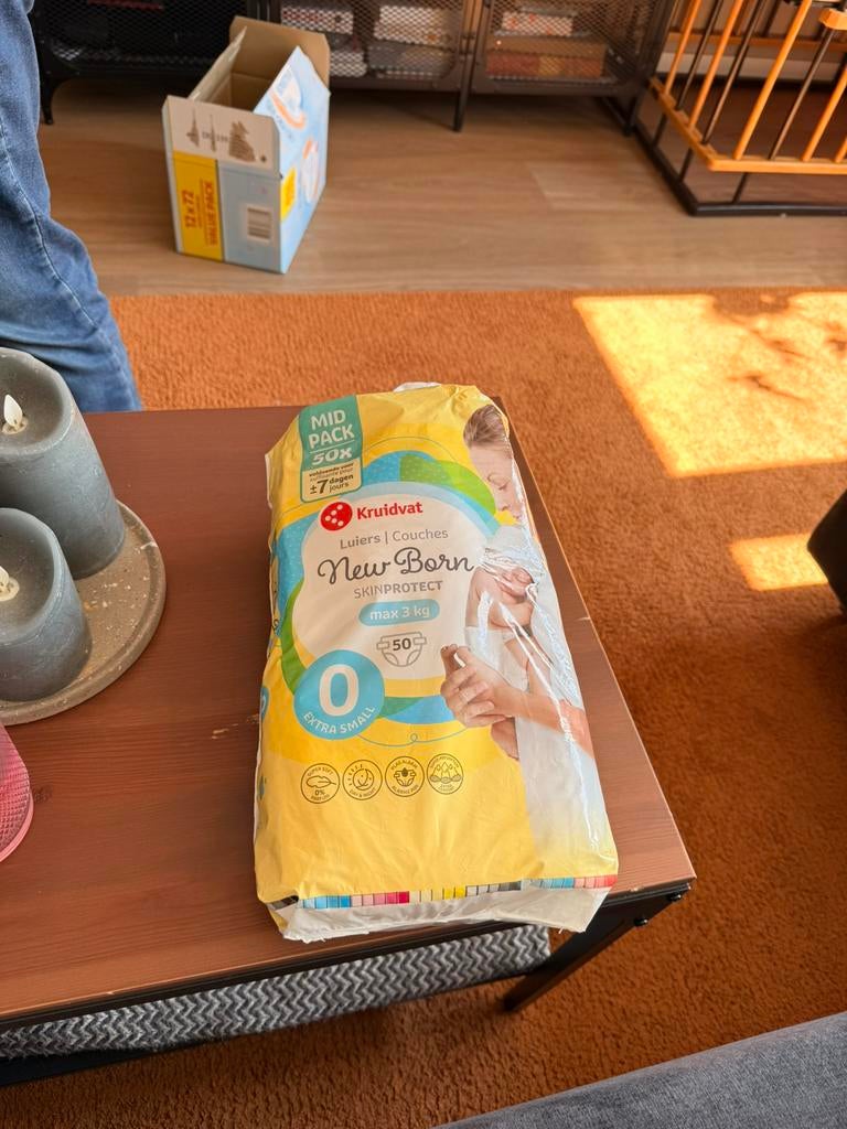 Gratis Luiers maat 0, Kinderen en Baby's, Badjes en Verzorging, Ophalen