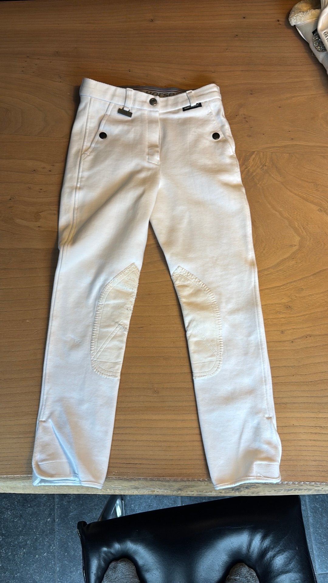 Witte kinder rijbroek van Harry’s horse maat 140, Dieren en Toebehoren, Paardrijkleding, Kinderen, Dressuur, Ophalen of Verzenden