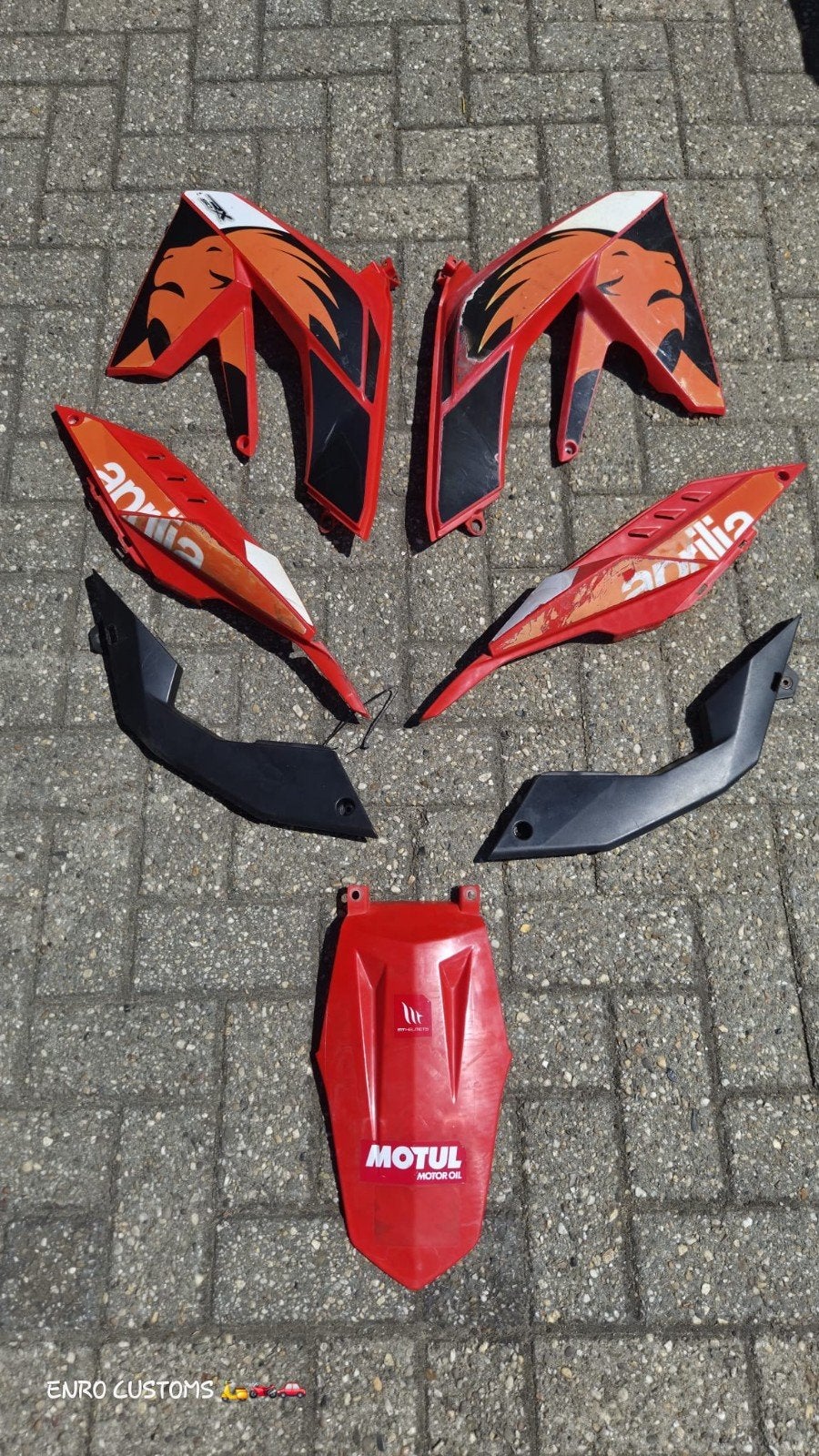 Plaatwerk kappen Aprilia RX SX 50. Zie adv., Gebruikt, Ophalen of Verzenden, Prudon, Kap