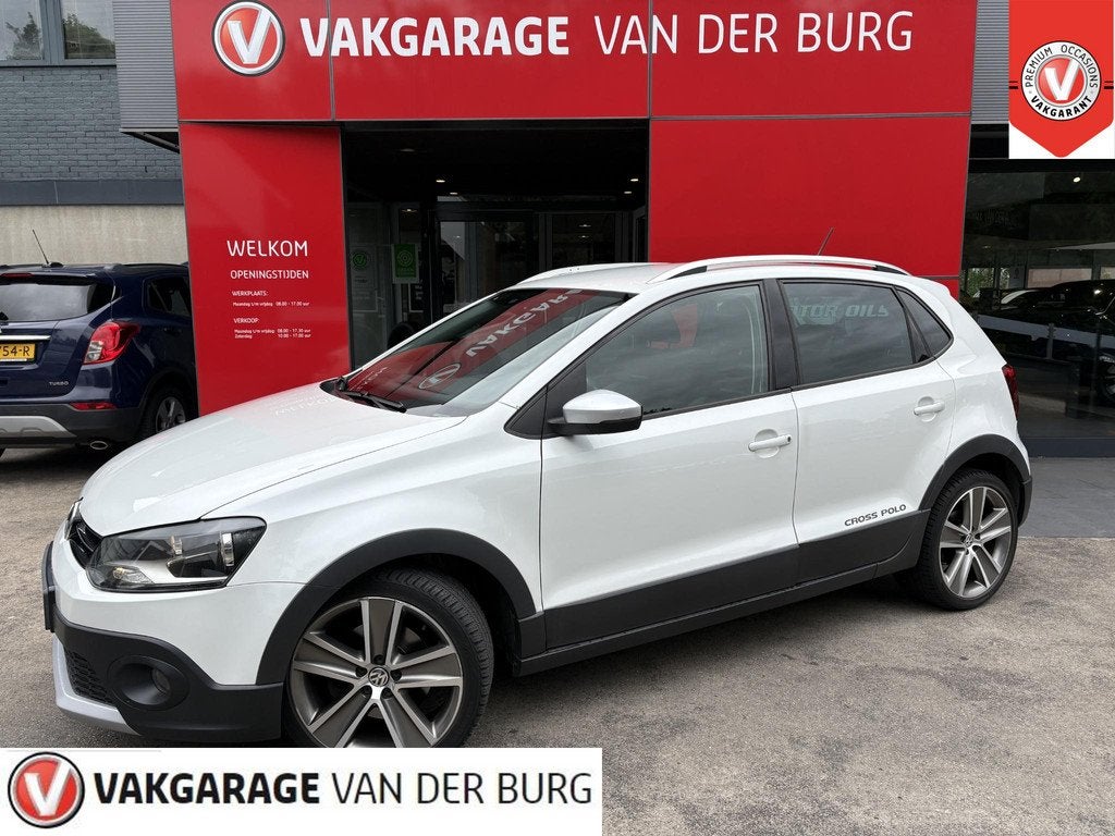 Volkswagen Polo 1.2 TSI Cross, Auto's, Volkswagen, Stof, Wit, Origineel Nederlands, Grijs