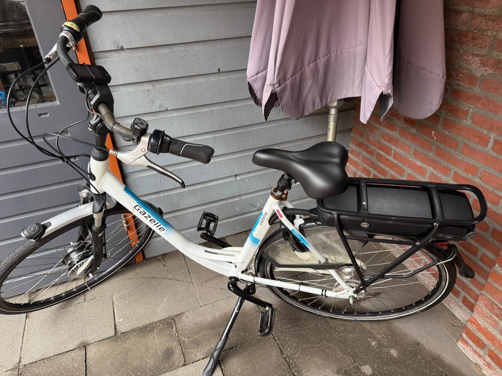 Dames Gazelle orange C7 + maat 53, Ophalen, Gebruikt, 50 km per accu of meer, 55 tot 59 cm