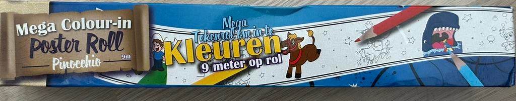 Nieuw MEGA TEKEN ROL OM IN TE KLEUREN 9 meter op rol, Ophalen of Verzenden, Nieuw, Papier, Schets- of Tekenboek
