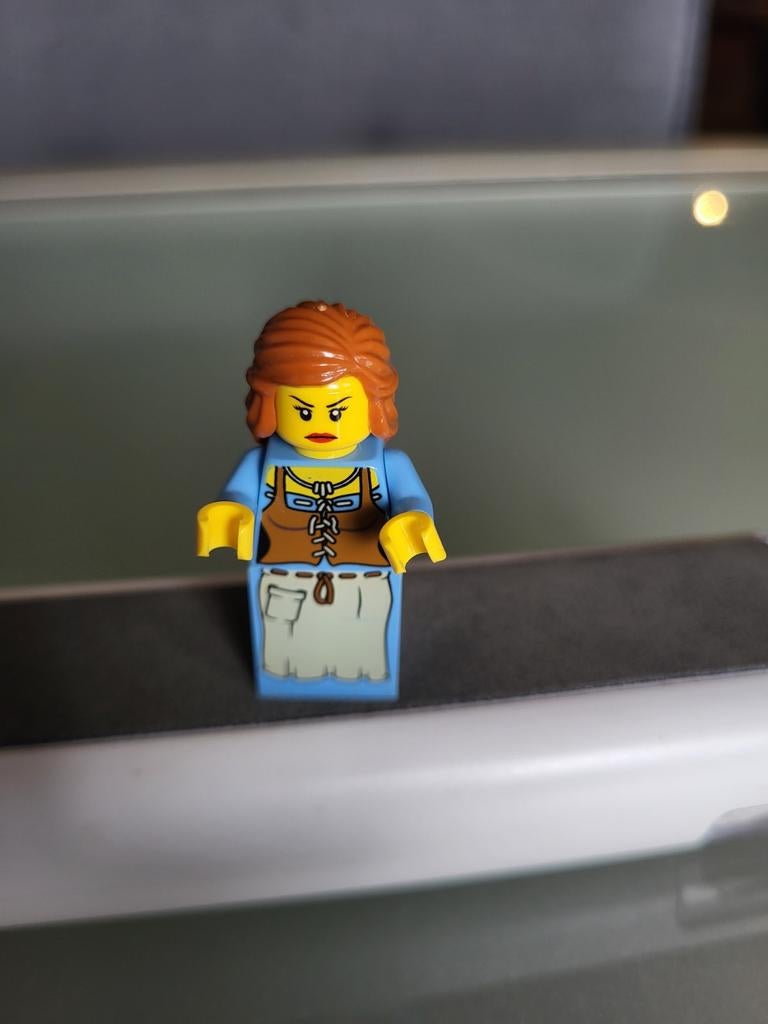 Lego Minifiguur cas490 - Zeldzaam met klein barstje, Ophalen of Verzenden, Gebruikt