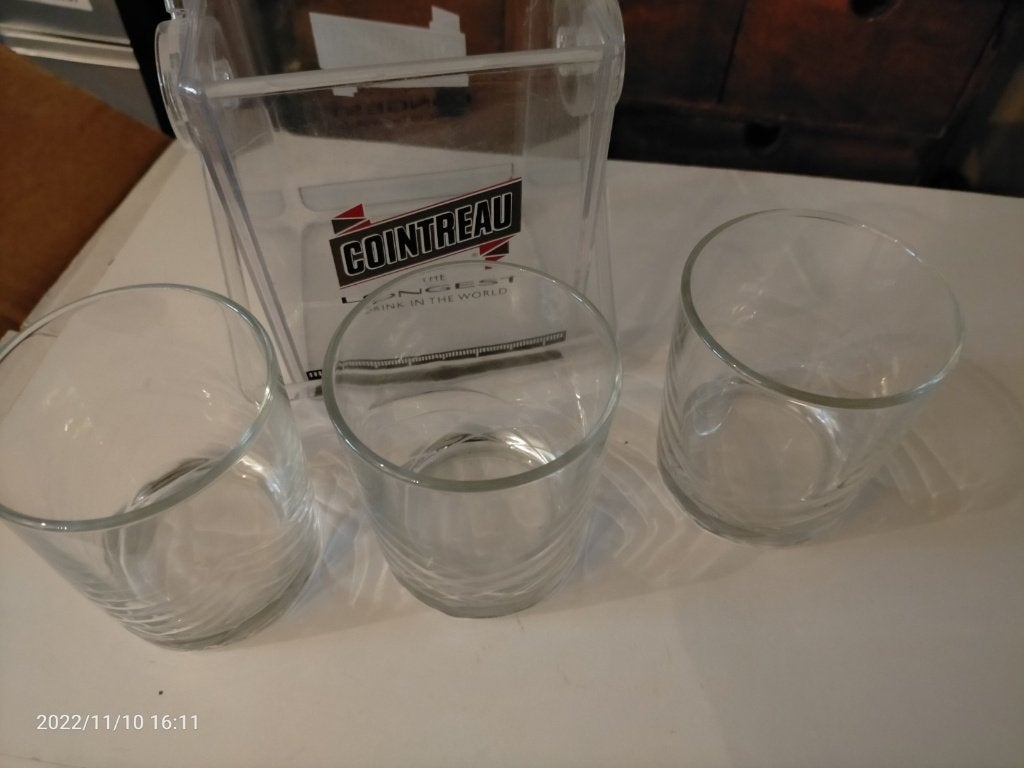 Cointreau ijsbak met 3 glazen, Ophalen of Verzenden