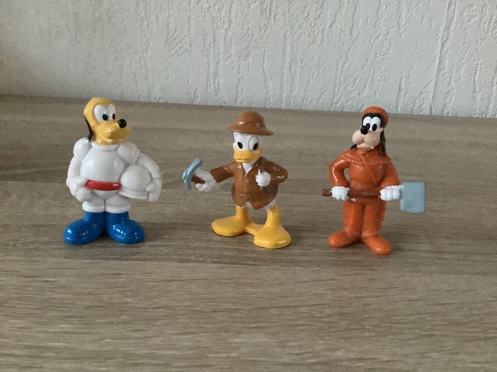 Pluto, Donald en Goofy figuur figuurtjes 1 euro/stuk los tk, Verzamelen, Ophalen of Verzenden, Zo goed als nieuw