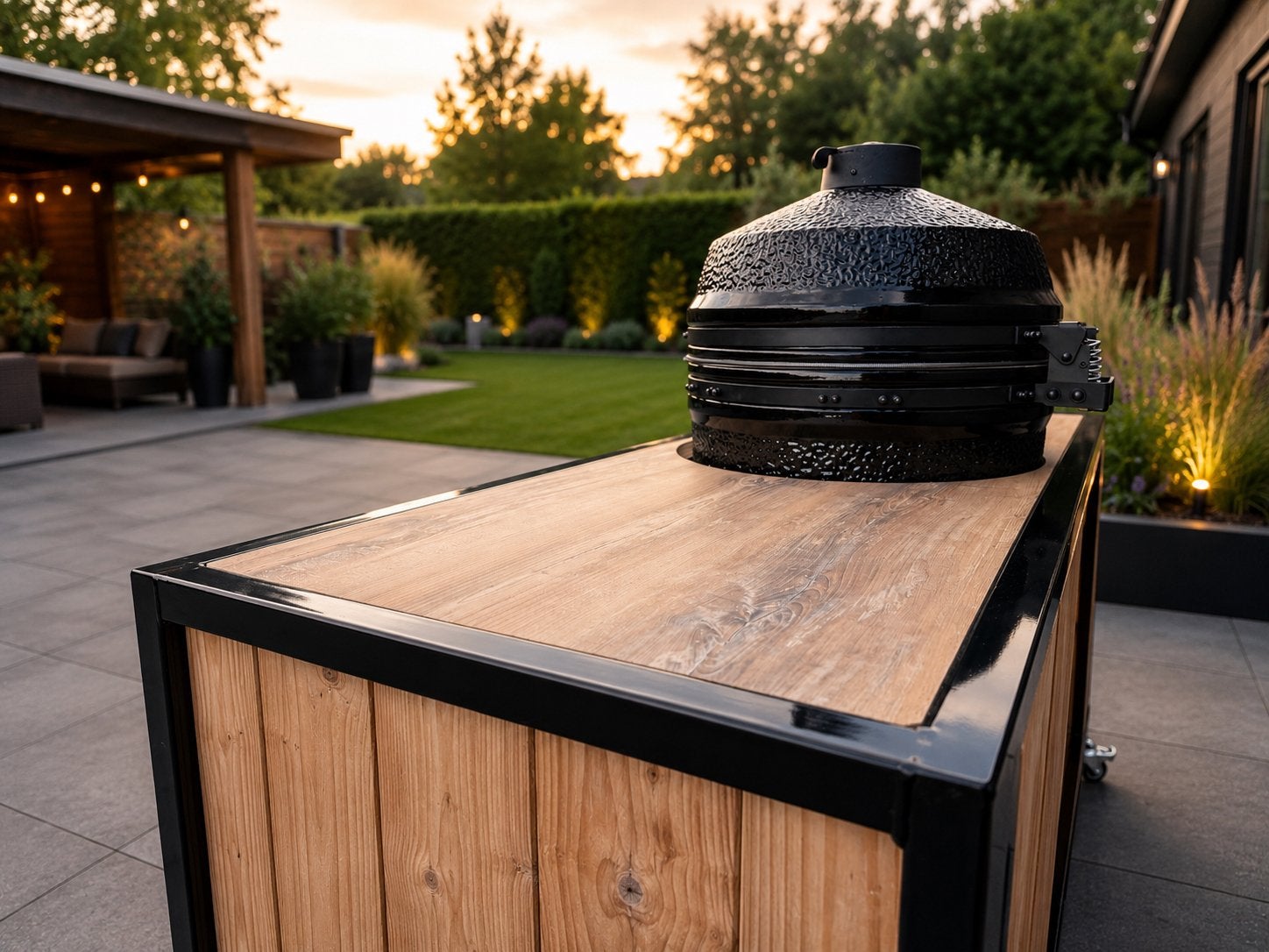Luxe Buitenkeuken inclusief Kamado BBQ, Ophalen, Open Einde 12, Info@123barren.nl, Houtskool