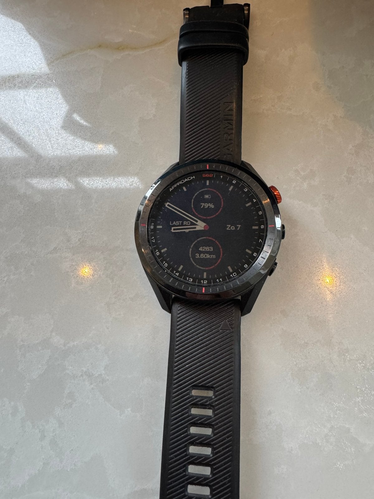 Garmin approach s62 golfhorloge, Ophalen, Zwart, Zo goed als nieuw, Waterdicht