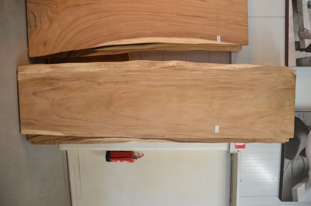 Boomstamtafel 300 cm suar -BT 236 - 3 meter boomstamtafel, Huis en Inrichting, Overige houtsoorten, Ophalen of Verzenden, Vijf personen of meer