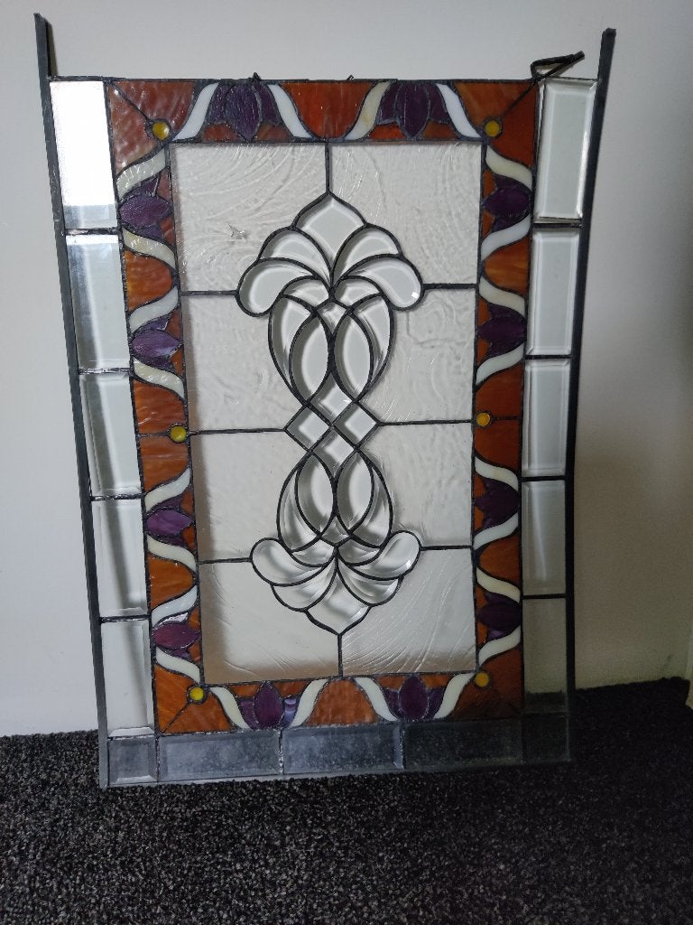 Glas in lood raam, Gebruikt, Minder dan 80 cm, Overige typen, Ophalen of Verzenden