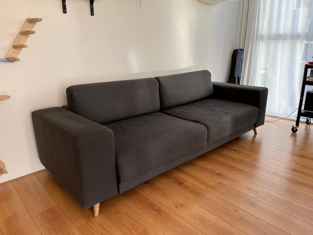 MYCS TYME Bed Couch / Slaapbank, Huis en Inrichting, Ophalen, Gebruikt, 75 tot 100 cm, Stof