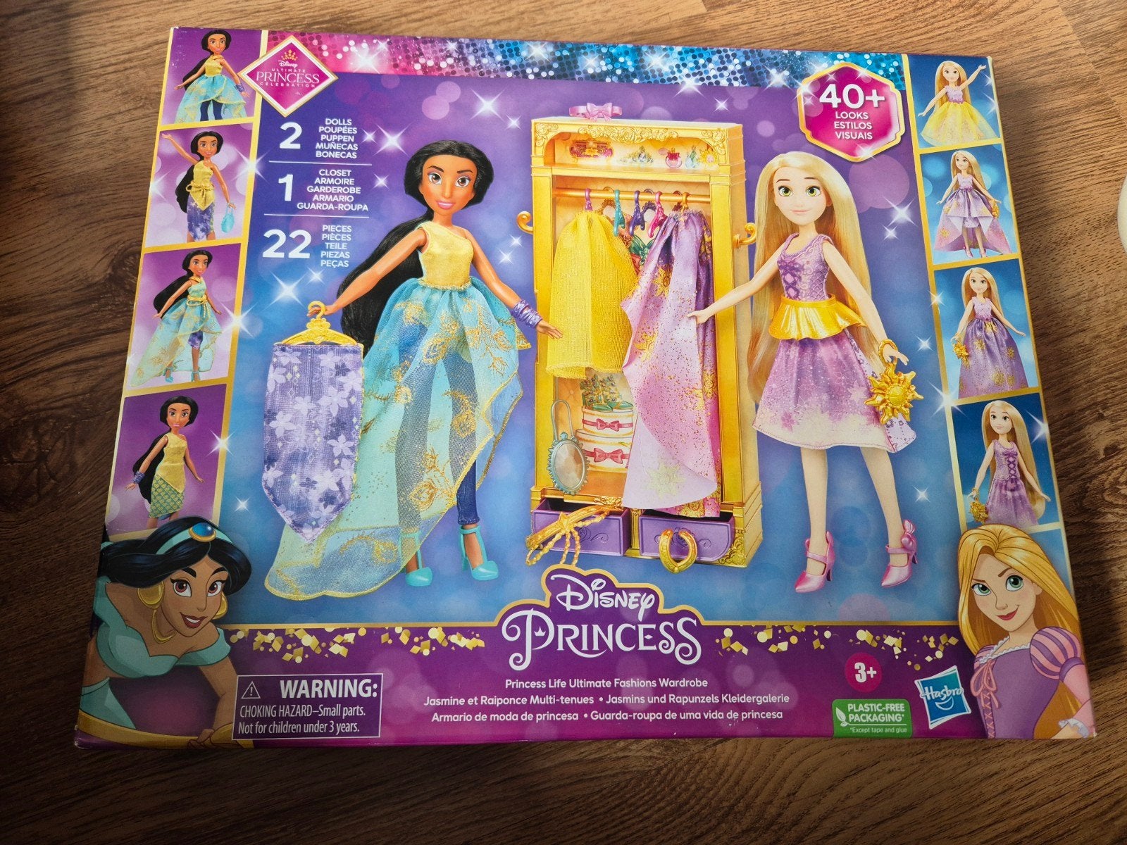 2 Disney princessen met garderobe en accessoires, NIEUW, Ophalen of Verzenden, Nieuw, Barbie