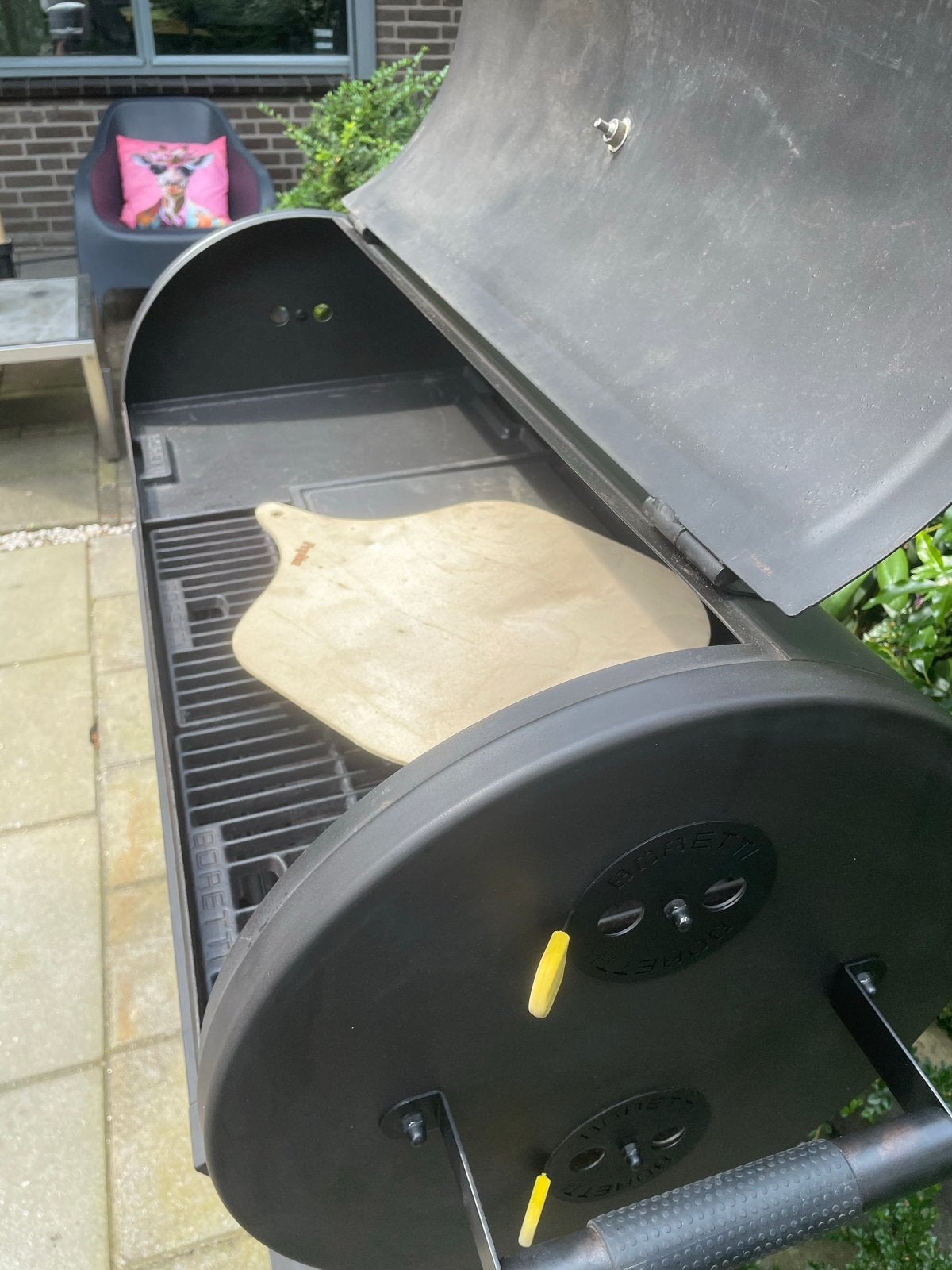 Boretti BQ Barbecue met pizzasteen, Tuin en Terras, Ophalen, Gebruikt