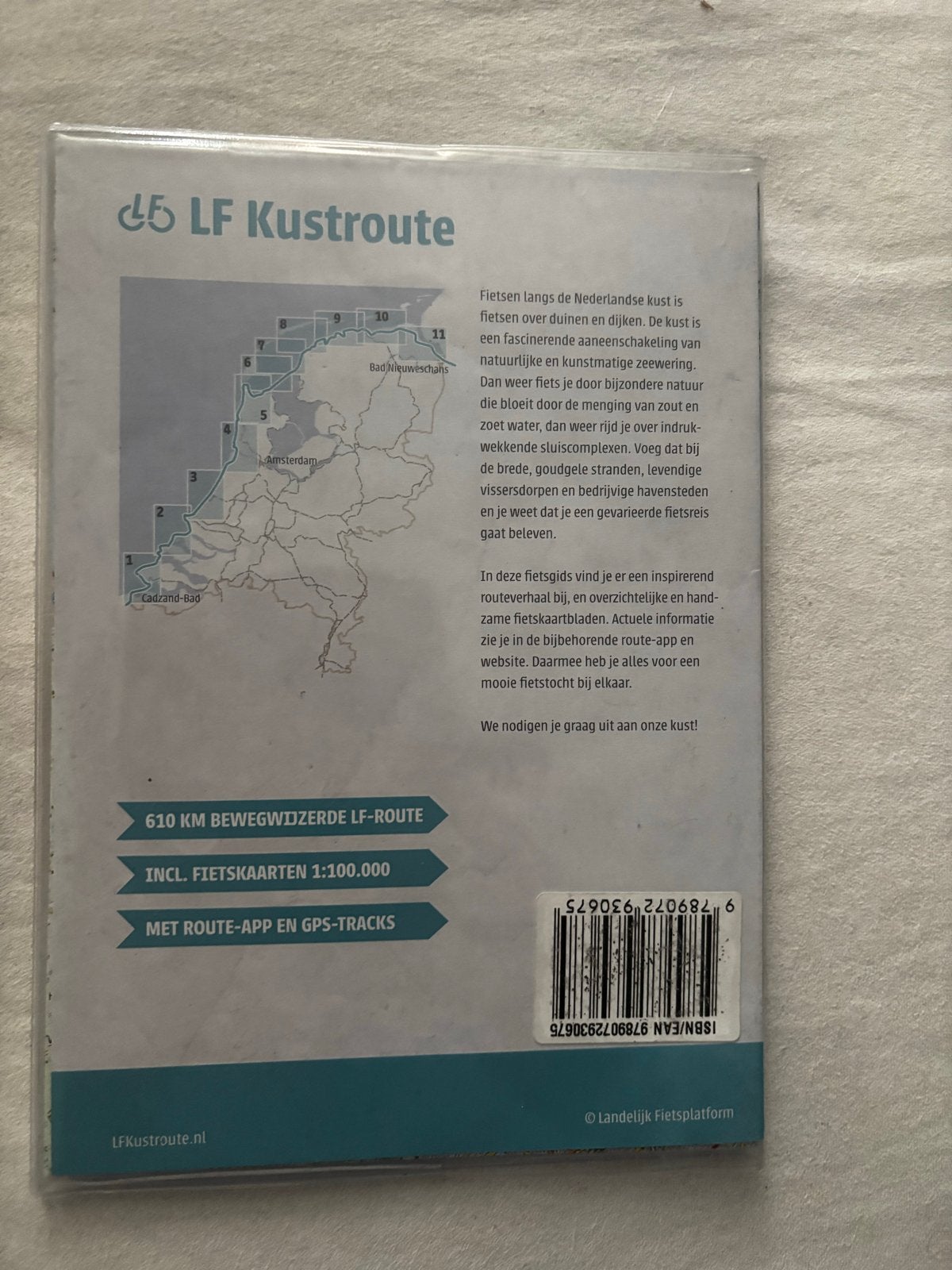 LF Kustroute Fietsgids - 610 km bewegwijzerd, Boeken, Fiets- of Wandelgids, Nieuw, Benelux, Ophalen