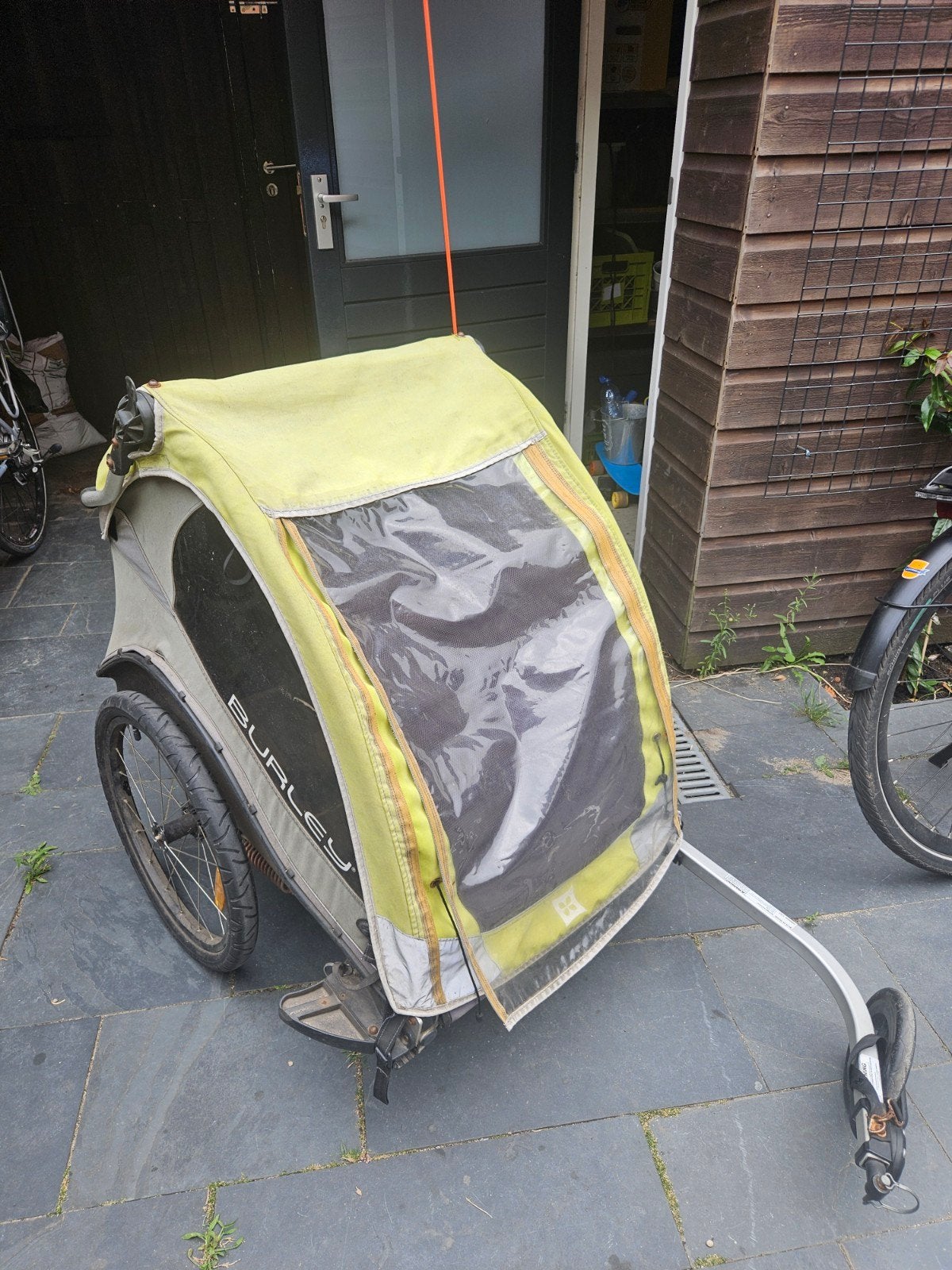 Fijne fietskar - Burley Cub - 2 kinderen - gebruikt, Ophalen, Gebruikt, Opvouwbaar, Burley